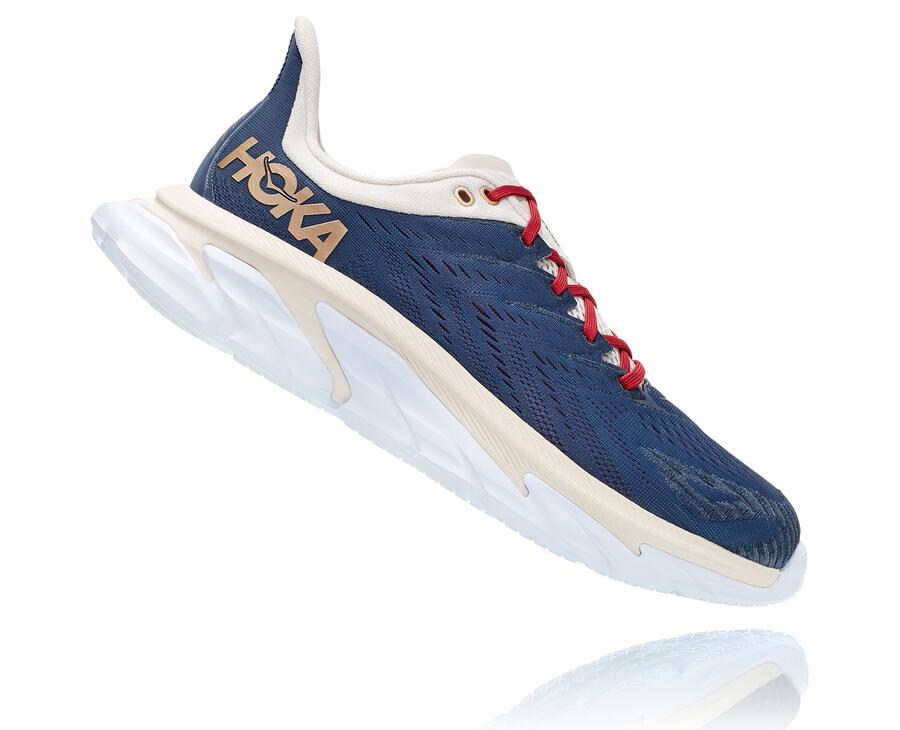 Zapatillas Running Hoka One One Hombre - Clifton Edge - Azules/Blancas - ISB237168